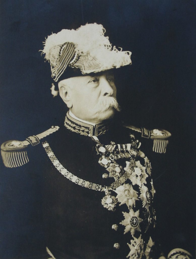 Portrait of Profirio Diaz in military regalia
