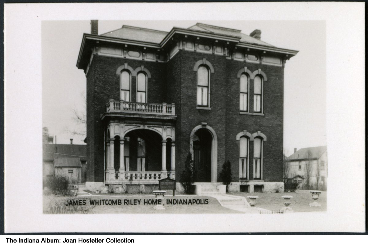 Exterior view of the James Whitcomb Riley Home.