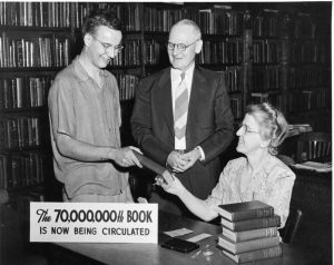 70,000,000th book circulated, ca. 1930s