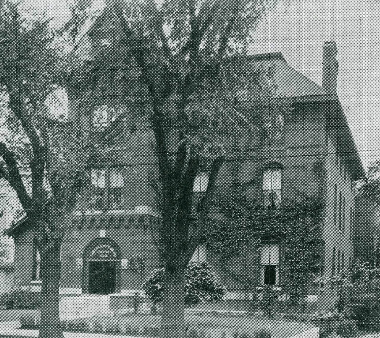Exterior view of a multistory building.