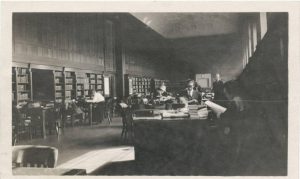 Library users reading, Central Library, ca. 1910s