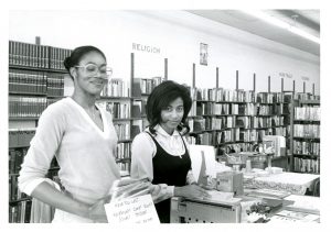 Library staff at Brightwood branch, ca. 1970s