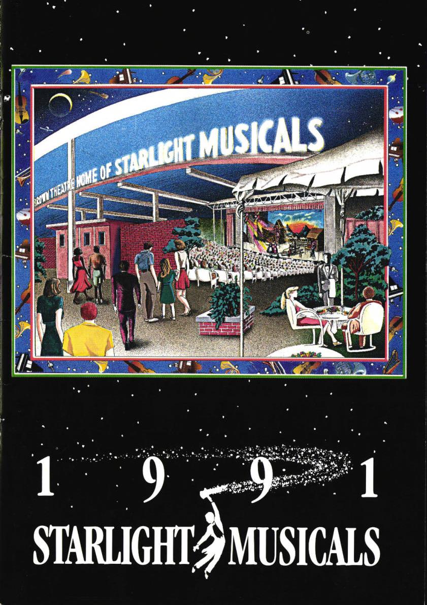 A program cover featuring an illustration of people walking into an auditorium.