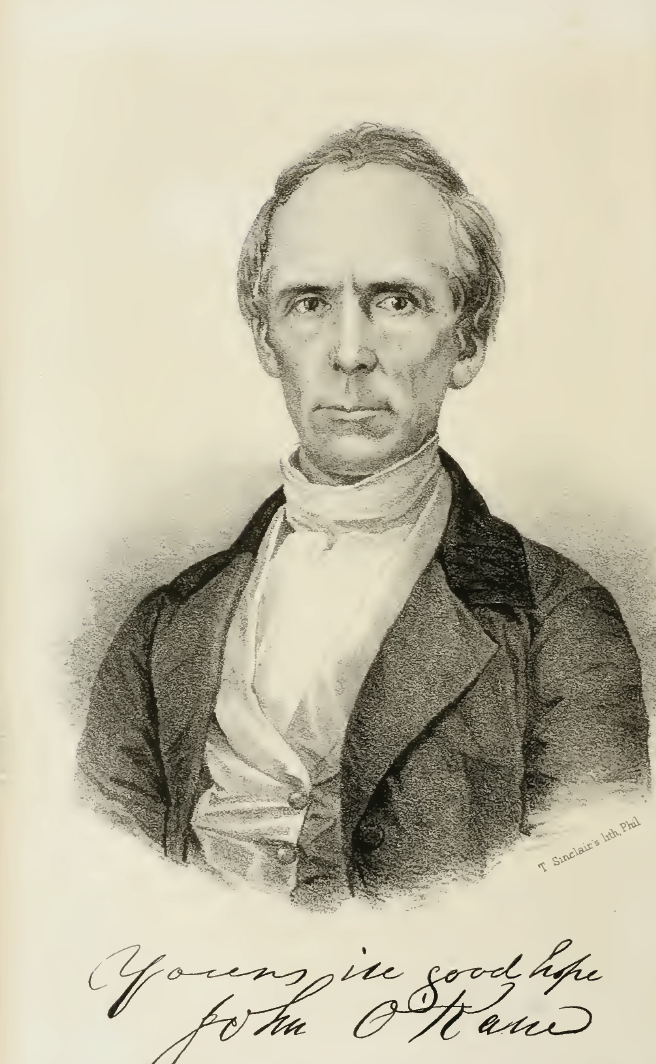 Illustration of John O'Kane, showing him from chest up.