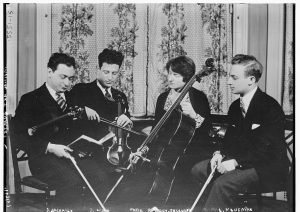 The Musical Art Quartet is comprised of S. Jacobsen, Bernard Ocko, Marie Roemaet-Rosanoff, and L. Kaufman.