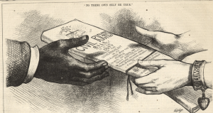 Harper's Weekly celebrated the passage of the Civil Rights Bill of 1875 with a tribute entitled 