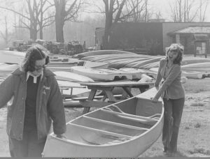 Canoe racing at Eagle Creek, 1977 