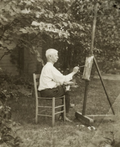 Hoosier Group artist and Herron School of Art instructor, William J. Forsyth, ca. 1927