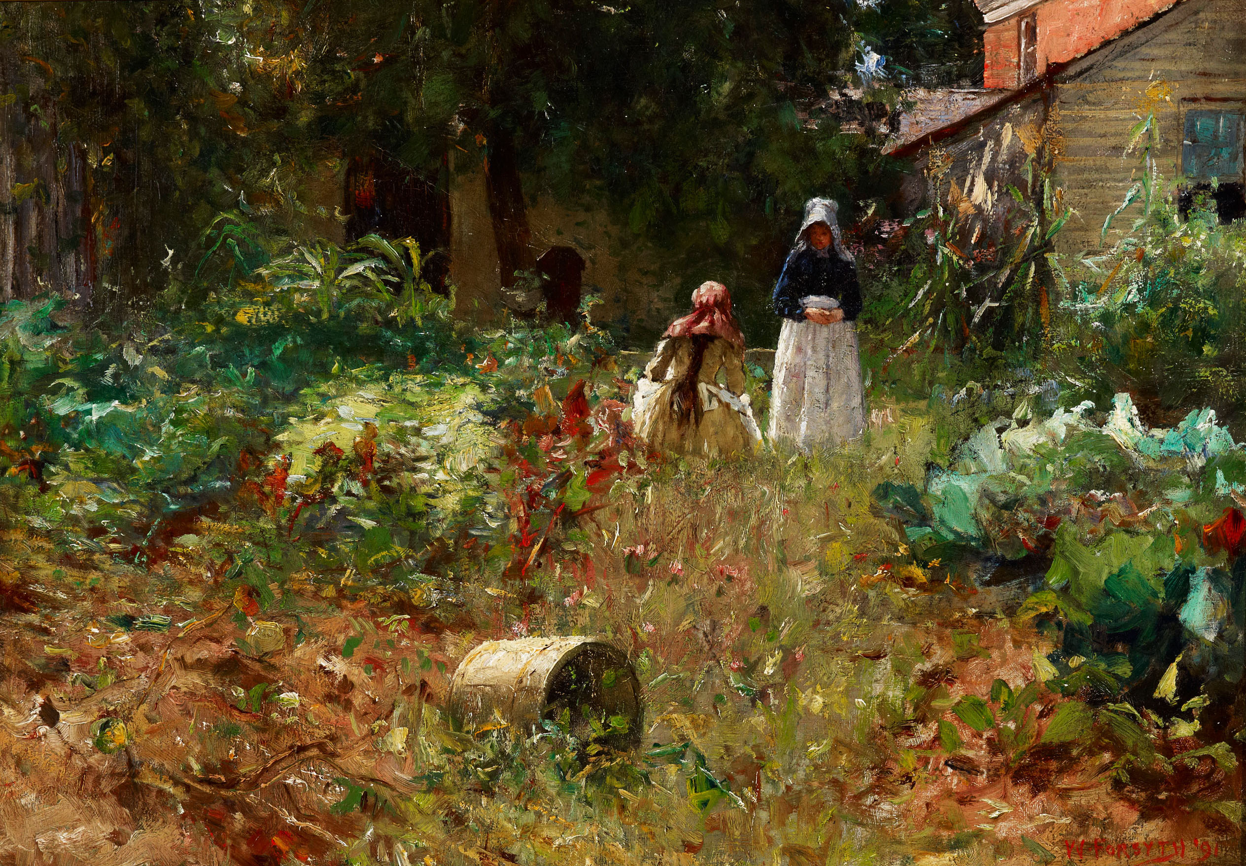In the Garden,  William Forsyth, 1891. Courtesy of Indianapolis Museum of Art at Newfields.