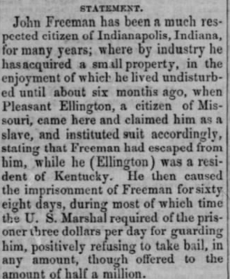 John Freeman Fugitive Slave Case
