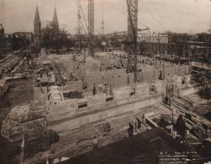 Central Library construction, 1916