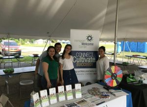 Immigrant Welcome Center staff at Shalom Health Fair, 2019