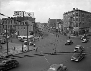 Indiana Avenue looking North from New York Street, 1942