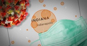Coronavirus in Indiana promotional graphic, 2020