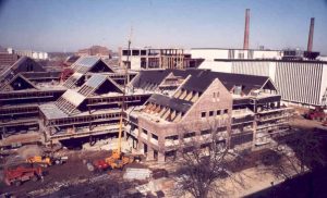 Riley Hospital construction, 1985 
