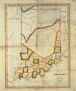 Indiana State Map, 1819