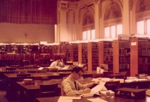 Students studying in Law School Library, Maennerchor Building, n.d.