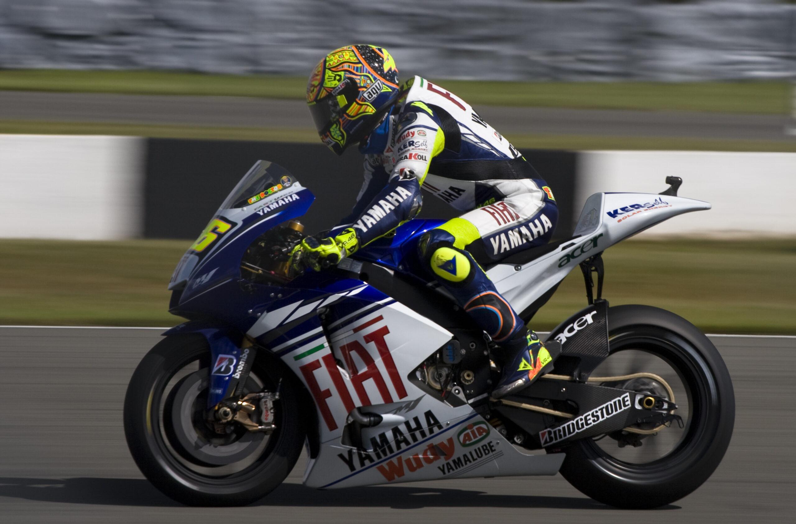 A person driving a motobike.