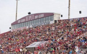 Carroll Stadium full of fans of Indy Eleven match, 2014