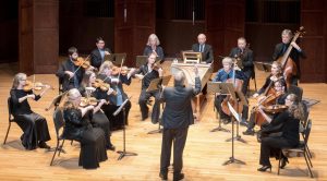 Indianapolis Baroque Orchestra, in concert at the Ruth Lilly Performance Hall, Christel DeHaan Fine Arts Center, the University of Indianapolis.