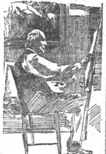 Drawing of Jacob Cox, ca. 1890