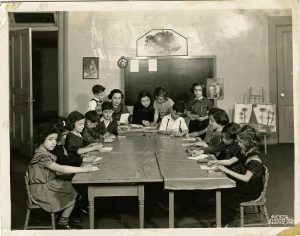 Sunday school class, Jewish Community Center, November 1937