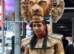 L. Steven Taylor in costume as Mufasa from Broadway's <i>The Lion King</i>, 2021