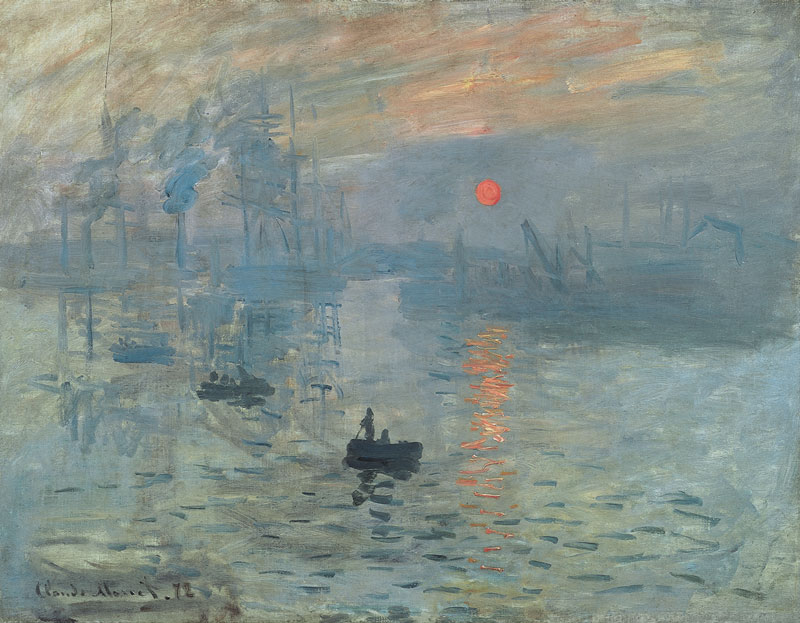 Impression, Sunrise, Claude Monet, 1872

Claude Monet, Public domain, via Wikimedia Commons