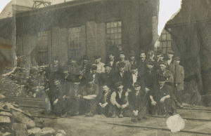 Group of Workers at National Malleable Castings Company, ca. early 1900s