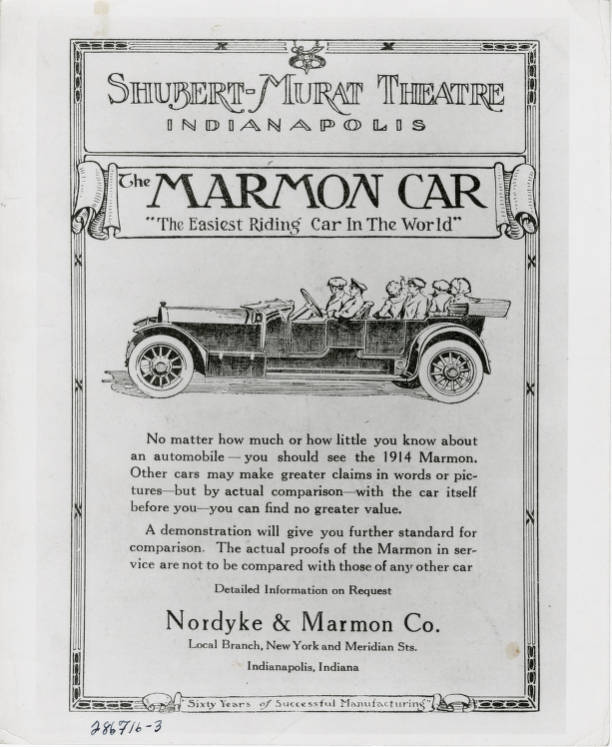 Advertisement showing an illustration of a car. 