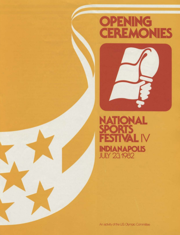 National Sports Festival IV Opening Ceremonies brochure, July 23, 1982