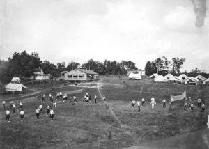 Volleyball at Camp Brosius, 1922