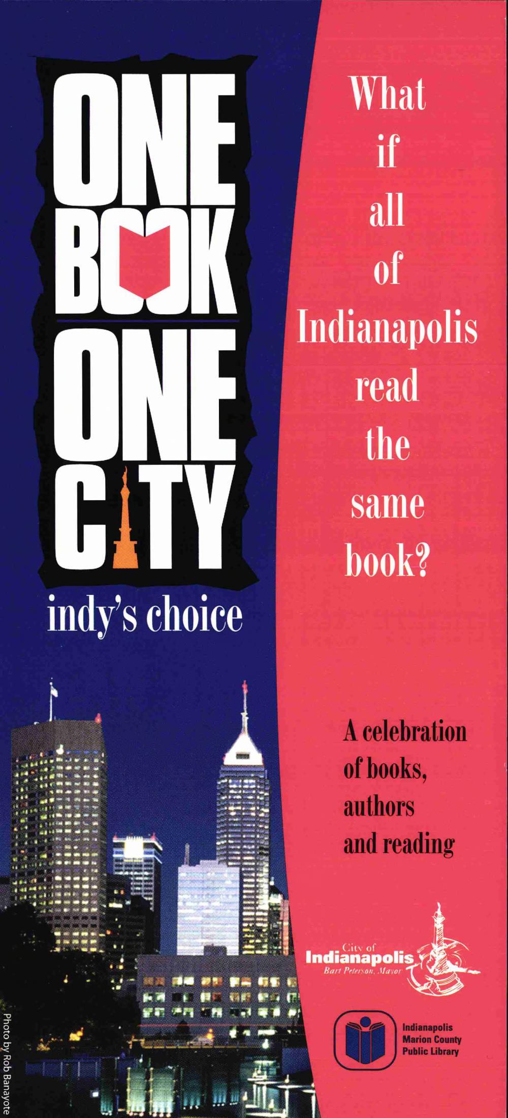 A flyer featuring an image of a city skyline at night.