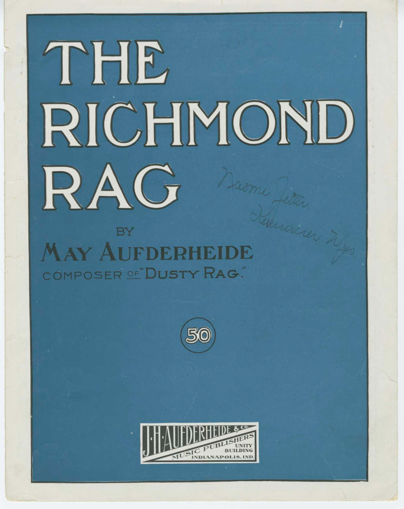 A cover of sheet music.