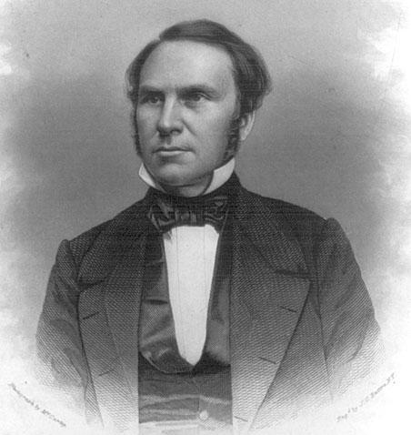 Illustration of Phineas Densmore Gurley from the chest up.