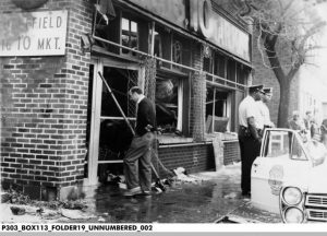 Lockefield Big 10 Market was just one location that was looted and burned during the unrest, 1969
