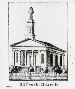 Second Presbyterian Church drawing, n.d.