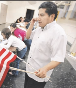 Volunteers at St. Mary Catholic Church prepare for march calling for workplace reforms and  better pathways for illegal immigrants to gain citizenship, 2006