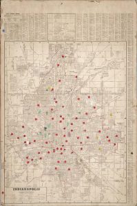 Indianapolis School Segregation Map, 1948