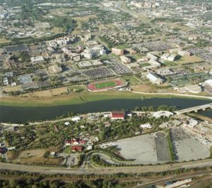 Aerial of IUPUI campus, 1998 