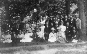 The Western Association of Writers group photograph, Winona Lake, ca. 1896