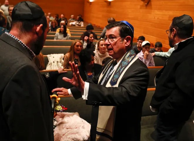 Rabbi Dr. Dennis Sasso at the Congregation Beth-El Zedeck, 2020