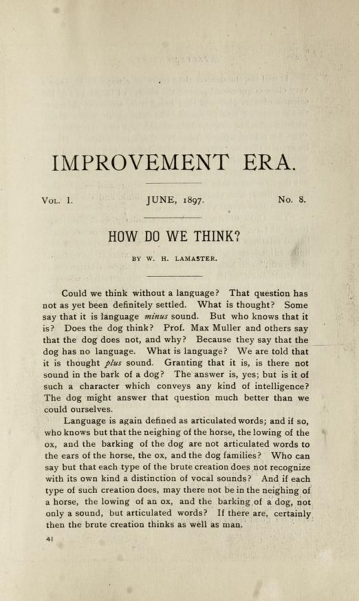 First page of an article showing two paragraphs of text. 