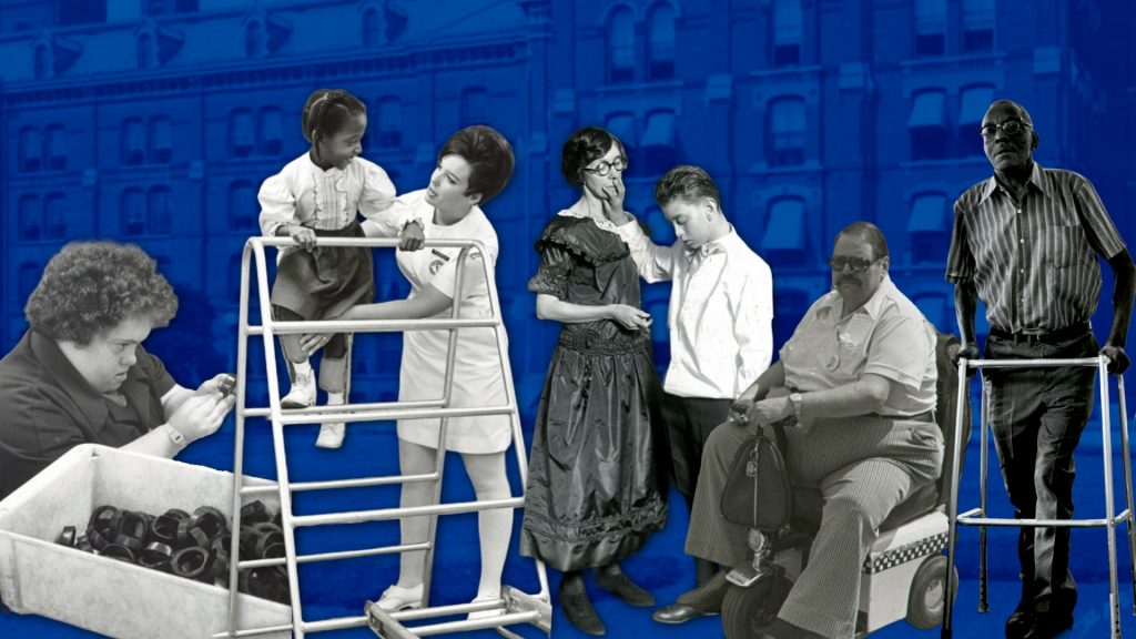 A collage featuring people with disabilities.