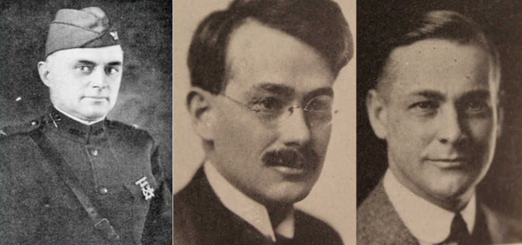 A collage of three headshots of men.
