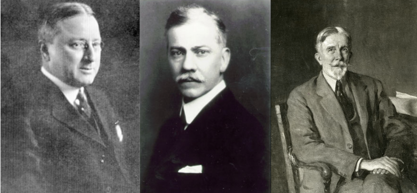 A collage of three headshots of men.