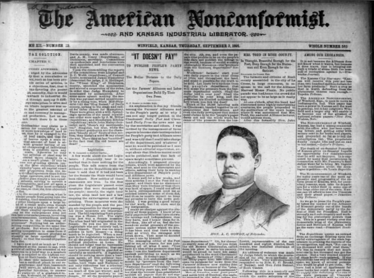 American Nonconformist Newspaper