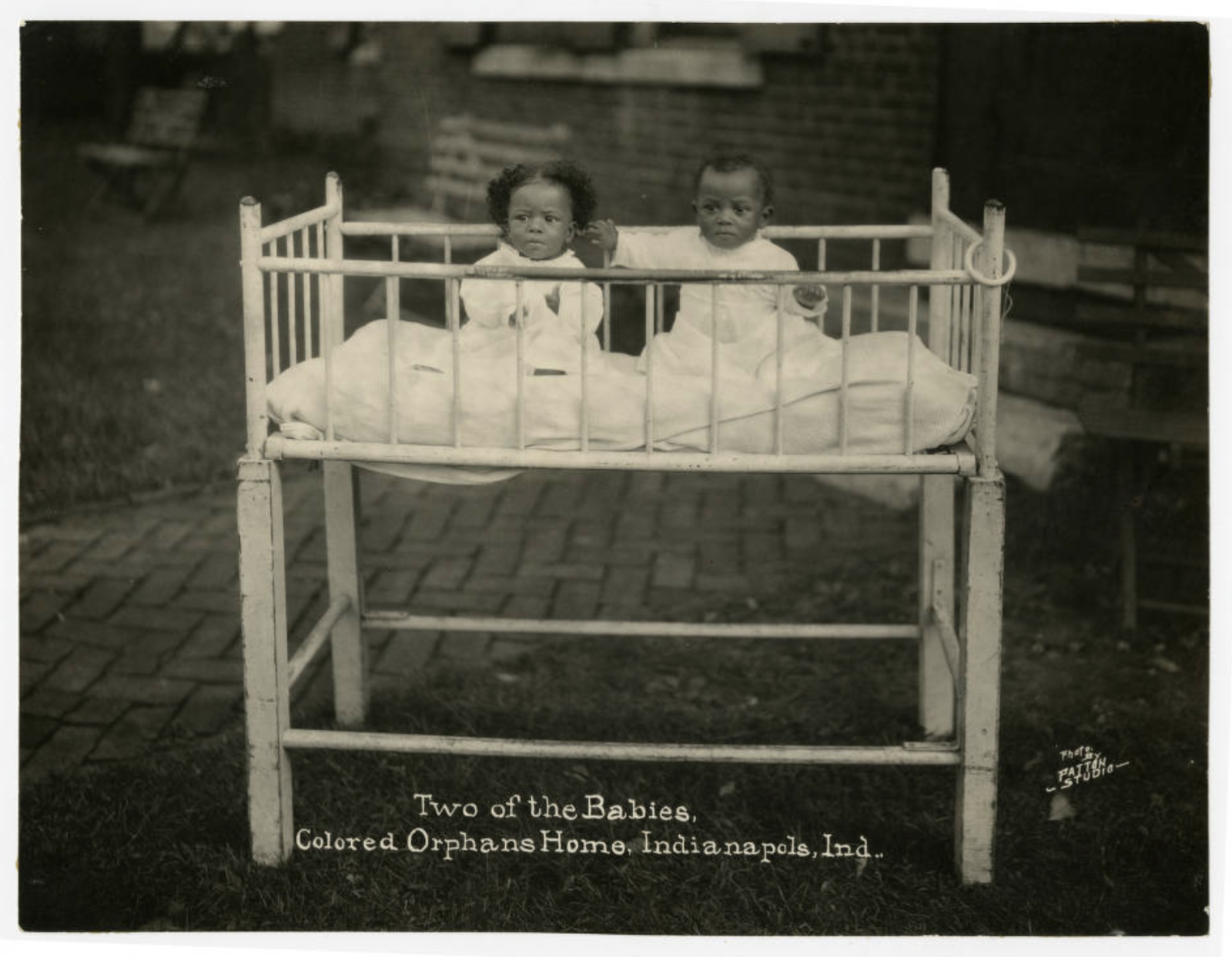Two babies of the Colored Orphans Home