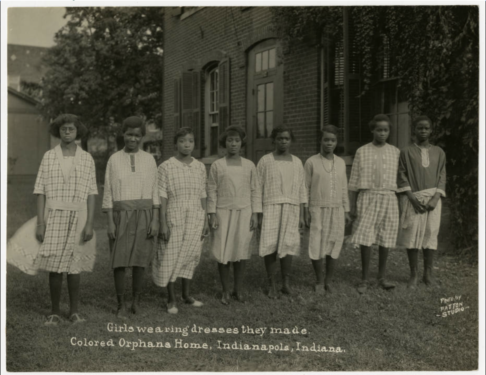 Girls at the Colored Orphans Home