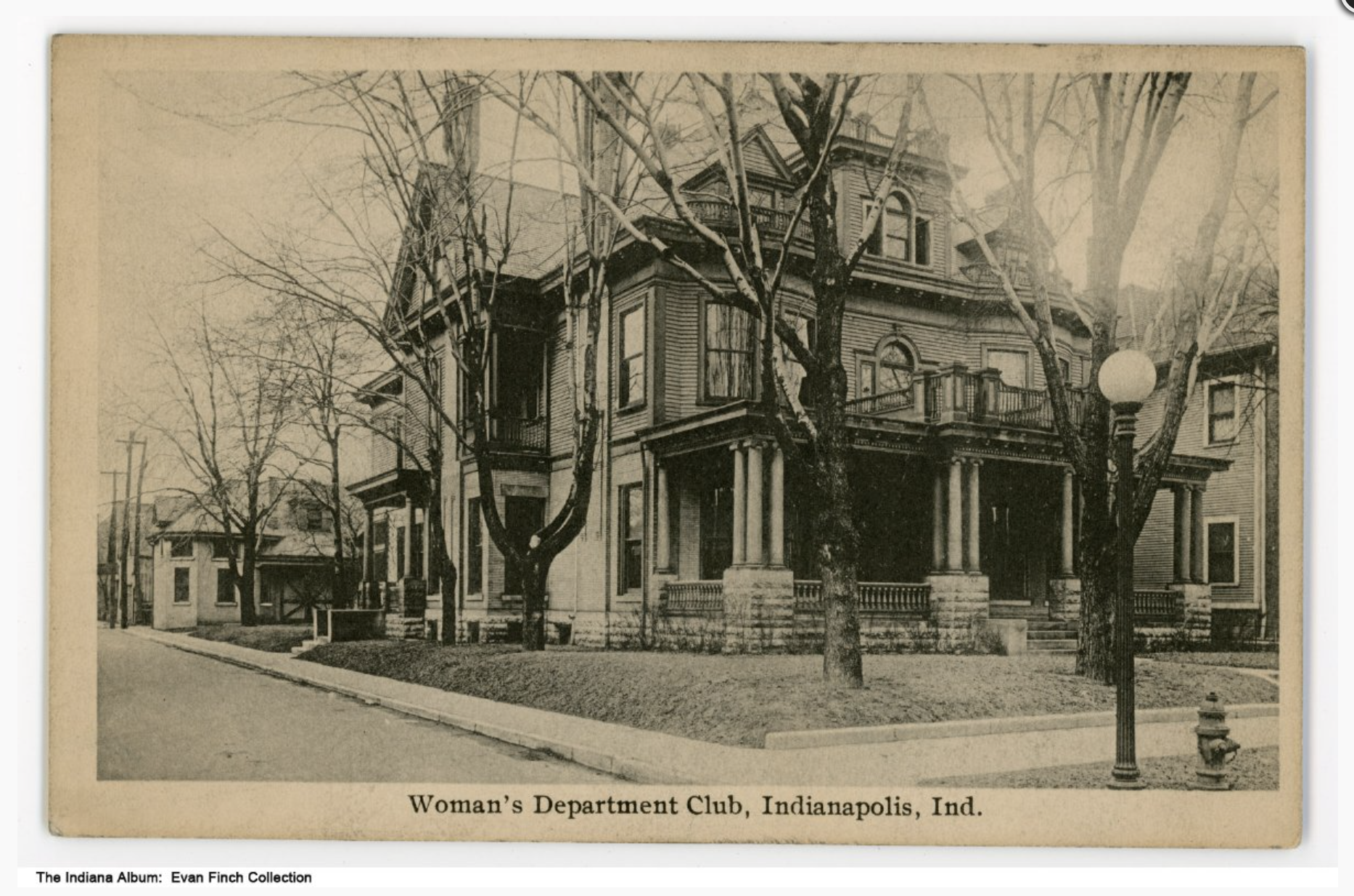 Woman's Department Club, 1702 North Meridian Street, circa 1920.
